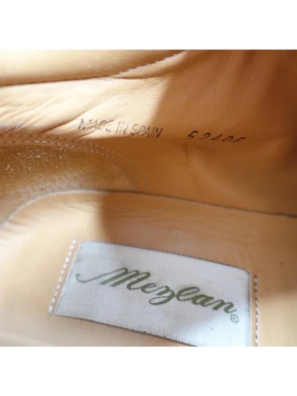 Mezlan Mens Boots 9 Brown Leather Apron Split Toe Made in Spain